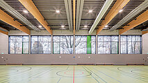 Zehnder ZFP, RHC, CP, Ceiling Panel, Zehnder, Reference, sports hall, foyer, Riedhalle, Steinheim an der Murr