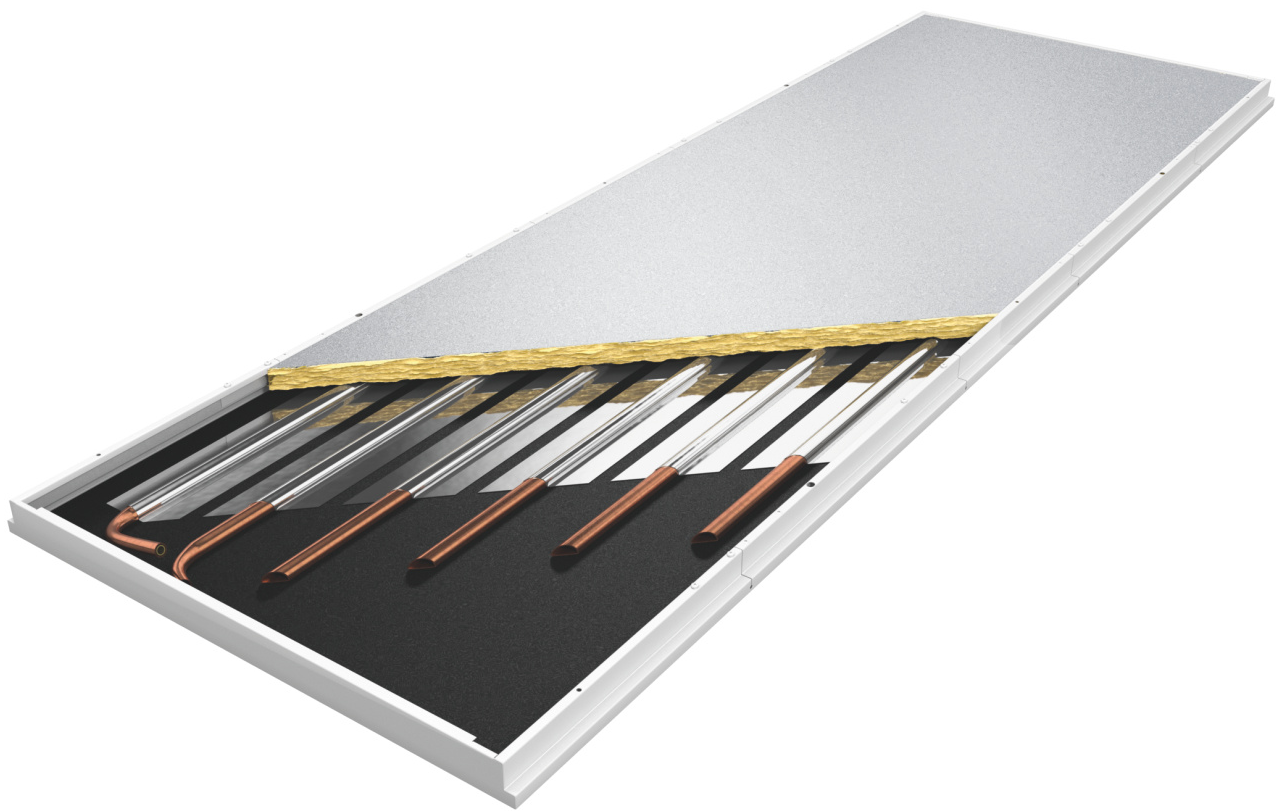 copper tube, steel sheet, insulation, aluminum