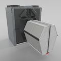 Cut-Out Zehnder Enthalpie Exchanger for ComfoAir Comfortable indoor ventilation 3D view
