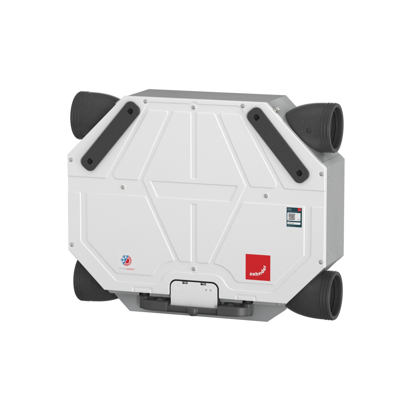 Cut-Out Zehnder ComfoAir Flex 250 Comfortable indoor ventilation Angled view